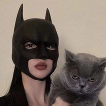 쓸모없는선물 생일 쓸데없는 마스크 킹받는 틱톡가면 외계인 병맛 웃긴 특이한물건, 11. 배트맨 후드