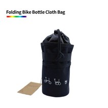 자전거 부품 Brompton 3SIXTY Fnhon 핸들 가방 안장 후면 보관 가방 에, 검은 물병