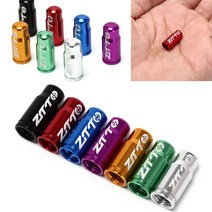 자전거 MTB 타이어 프레스타 밸브캡 실버색 튜브 마개, 단품