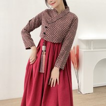 민한복 디오나 여성 계량 철릭 원피스 여자 개량 퓨전 허리 치마 드레스 생활한복