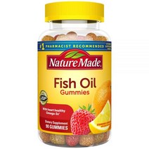 Nature Made 어유 성인 구미 오렌지 레몬 딸기 90 구미