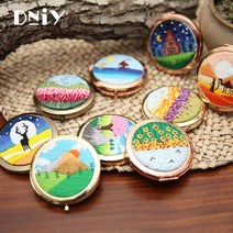 DNIY 손거울 자수 DIY 세트, 사막, 1세트