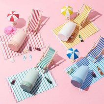 라이트앤 비치 컬렉션 여름 촬영 소품 바다 오브제, 종이 선인장 세트 - 그린