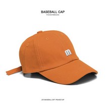 비오씨 얼굴작아보이는 여자 남자 무지 볼캡 캡모자 야구 소두 모자 m초콜렛, 오렌지