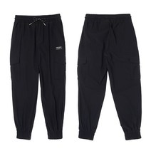 아키클래식 에어쿨 소재 남녀 기능성 트리코트 포켓 조거팬츠 블랙