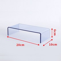 디귿자선반 장 매직선반 아크릴 수납 조립식 미니테이블, 1, 스카이블루(20x10x6cm)