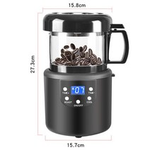 로스팅기계 가정용 로스터기 업소용 원두 커피 볶는 기계 전기 80g 홈 로스터 0, 우리를, 검은색