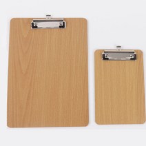 달자샵 고급 우드 문서보드 종이받침 고정 클립보드, A4, 1Pcs