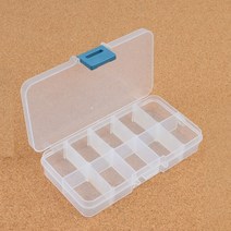 10칸 DIY 휴대용 수납 케이스 미니 구급함 알약 응급함 낚시소품 바늘 약상자 여행상자 여행약 액세서리 보관함 정리함