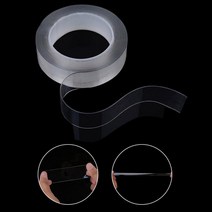 실리콘 투명 양면 초강력 접착 테이프 실리콘양면 타일 대리석 유리 나무, 양면1mmX3cmX5미터