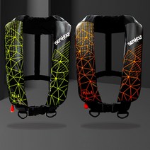 [씨울프] 낚시구명조끼 낚시조끼 A500 자동팽창식, 01.그린