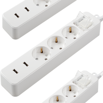 인터탑 문화산업 국산 USB 2포트 멀티탭 16A 3구 메인 스위치 안전커버형 국내산, USB 멀티탭 3구 3m, 3M