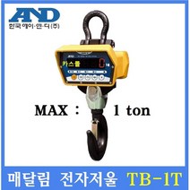 AND AND매달림전자저울 TB-1T 5ton 산업현장 철강업체 호이스트 주물업체등