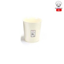 [알티피아] 오픈형 플라스틱 휴지통아이보리) 6L, 상세 설명 참조