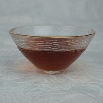 한차원 와이드 금테 유리잔 (7.5x3.7cm), 유리(1P)