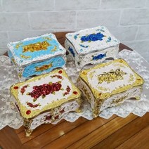 앤틱 인테리어소품 벽걸이 엔틱 장식품 장미보석함4종, 하늘