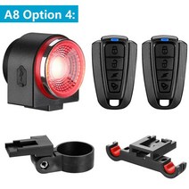 WSDCAM 자전거 테일 라이트 db 알람 USB 충전식 브레이크 감지 후면 조명 도로 사이클링 IP65 방수, [04] C