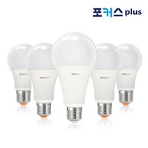 포커스 플러스 LED 벌브 전구 8W 10W 12W 14W 20W 전구색 주광색, 1개, 포커스 LED벌브 20W 전구색(노란빛)