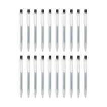 무인양품 MUJI 노크식 볼펜 블랙 0.5mm 20개 4550182902273