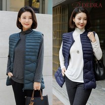 데드라 엄마옷 VEB6005 물결웰론패딩조끼 50대 여성의류 중년여성의류 빅사이즈