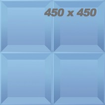 SMC 열경화수지 천정타일 사각 연청색 450*450, 1개