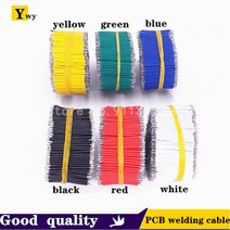 100 개/몫 주석 도금 브레드 보드 PCB 솔더 케이블 24AWG 3/4/5/6/8/10cm 플라이 점퍼 와이어 1007-24AWG 커넥터, 01 black _ 01 10cm