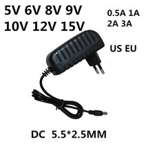 12V충전기 범용 전원 어댑터 공급 충전기 AC 110-240V DC 5V 6V 8V 9V 10V 12V 15V 0.5A 1A 2A 3A LED 조명 스트립용 Eu 미국, 미국_9V | 3A