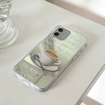 [바보사랑] 에브리모닝 레터링 디자인 [글로시미러 폰케이스], 기종:(글로시)아이폰13mini / 디자인:화이트, 상세 설명 참조