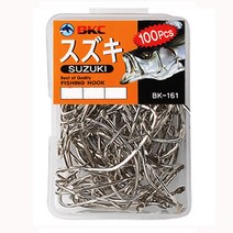 백경 BK-161 스즈키 농어바늘 16-22호 박스바늘 100개, 17호
