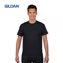 길단 무지티 반팔티셔츠 수입 길단 GILDAN 아시안핏 76000 블랙
