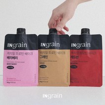 인그레인 캐치밀 프로틴 쉐이크 7팩 3가지맛, 베리베리(딸기베리맛) 7개입