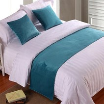 유럽 스타일 럭셔리 벨벳 침대 2 개 콘솔 데코 주방소품 테이블, 50x260cm Bed Runner, 09