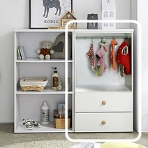 도아르 애견 강아지 옷장 행거 옷행거 수납장 서랍장, 행거옷장 A타입, 화이트