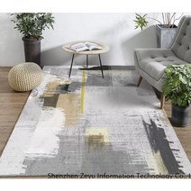북유럽풍 대형 거실 카페트 사계절 극세사 소형 러그 매트 모음, 80×120cm + U