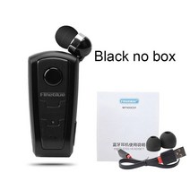 블루투스이어폰 무선이어폰 100% 오리지널 Fineblue F910 무선 블루투스 V4.0 헤드셋 인이어 진동 경고 착용 클립 스마트폰용 핸즈프리 이어폰, [05] Black no box