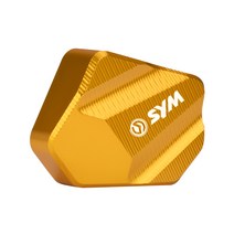 프로라이더스 SYM 로고각인 사이드스탠드 보조 날개클립 조이맥스 보이져 크루심 날개클립, 골드, 1개