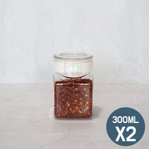 사각원터치용기 300ml 1+1