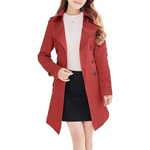 jovenjek 트렌치 큰 사이즈 더블 페이스 더블 브레스트 롱 재킷 코트