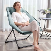 1인용 접이식 안락의자 독서쇼파 릴렉스체어, 녹색, 싱글 의자