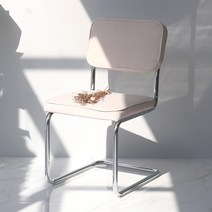 영가구 코듀로이 세스카체어 카페 디자인의자, 아이보리, 1개