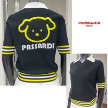 파사디 여성골프 강아지인타샤 카라 니트 P23MKP363MBK090