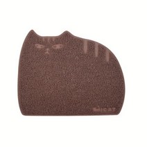 고양이 용품 아이캣 뚱냥이 모래매트 브라운점보