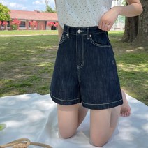 바잉몰 여성 [빅사이즈~3XL] 그곳으로 생지 데님 반바지