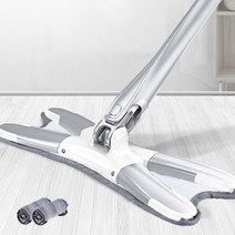 tk글로벌 초간편 탈수 극세사 물걸레 밀대 청소기+리필걸레 2p, 1p+걸레2p
