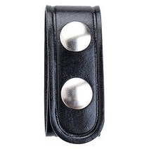 Aker Leather 530 2.54cm 더블 스냅 키퍼 블랙 플레인, Plain