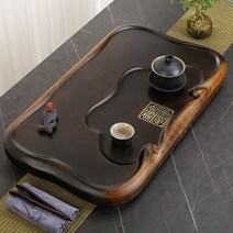 차탁자 전목차판 찻판 다반 다판 차도구 차다기 차반 차탁, 브론즈 스몰 플랫 자단문 96B 듀얼개