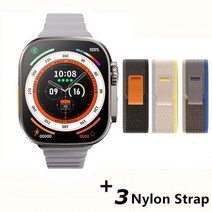 스마트워치 등산시계 러닝시계 마라톤시계 남자 Iwo 워치 울트라 시리즈 8 NFC 도어 잠, White add 3YJ