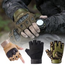 오토바이 장갑 라이더 바이크 클래식 반장갑, 그린, B 타입