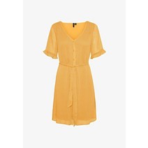 베로모다 VMCARO DOTTED BUTTON DOWN - 셔츠 드레스 amber yellow 원피스 [독일]