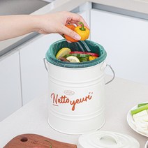 넉넉한 용량! 우수한 밀폐력 음식물 쓰레기통 3L (2type), 레드
